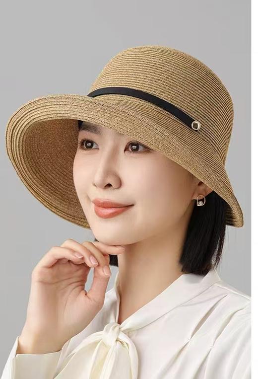 4F"布兰卡”遮阳编织帽 商品图0