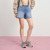 【天丝牛仔短裤】simplepieces夏新款SPS牛仔四面弹剪边四分裤女 商品缩略图1