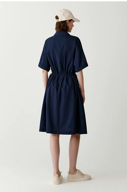 【高品质私服】【IC棉丝泡泡布及膝连衣裙】A 字裙摆飘逸灵动，触摸间满是层次G1284【无标出货 介意慎拍】CC 商品图11