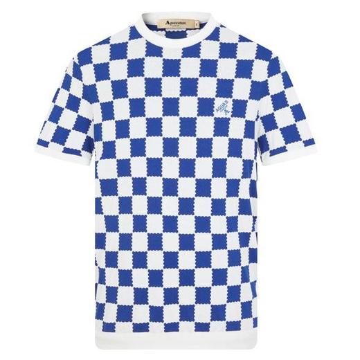 【海信嘉年华】Aquascutum雅格狮丹圆领短T 80蓝色 商品图0