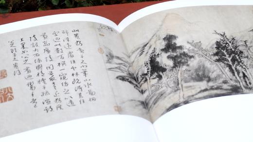 绝版：《八大山人精品集：花鸟卷、山水卷》，全2册，正8开，布面精装，八大山人绘，陈传席主编，江西美术出版社2011年一版一印，近400页，定价880，售价388元。品相9-95成。 商品图11