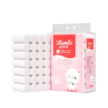 唯依美无芯卷纸4层91克*49卷卫生纸巾厕纸家用实惠装9斤整提 VX4611 /家庭清洁/纸品 /清洁纸品 /卷纸 商品图6