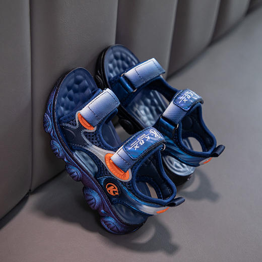 【男女童凉鞋，软底设计】儿童凉鞋夏季新款 6到12岁 软底儿童沙滩鞋子 优质面料 透气内里-QQ 商品图5