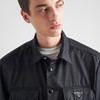 PRADA 普拉达 男士 Re-Nylon 再生尼龙珐琅金属三角形徽标长袖衬衫 黑色 SC548 1WQ8 F0002 商品缩略图3