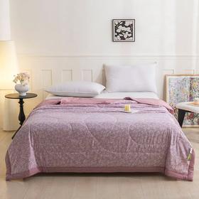 【春上新】10楼 恐龙 小茶芯印花抗菌纤维夏被-粉果 200*230cm 吊牌价880元 活动价99元