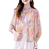 TZW-新款琉璃丝印花开衫防晒衣2025夏设计感气质减龄宽松休闲衬衣批发 商品缩略图4