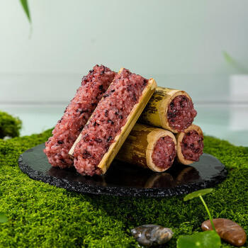 滇园（dianyuan） 紫米味竹筒饭 云南特产端午竹筒粽子速食早餐便携饭团八宝饭240g /粮油调味 /方便食品 /方便米饭 商品图4