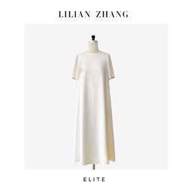 E“定制”——静奢风——风尚之选、浪漫随性法式极简风A摆长裙 2501032