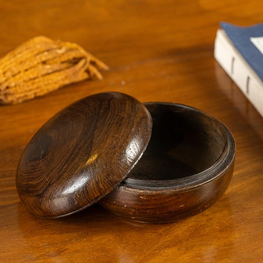 清早期	黄花梨一木整挖香盒 商品图0