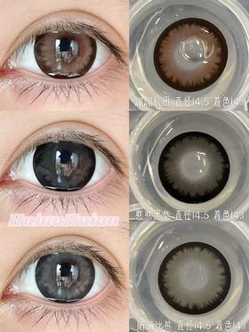 【半年抛大直径】AROMI-憨憨黑柴/贴贴比熊/蹦蹦秋田-14.5mm【半年抛 0-800度 含525/575】