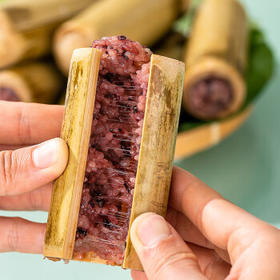 滇园（dianyuan） 紫米味竹筒饭 云南特产端午竹筒粽子速食早餐便携饭团八宝饭240g /粮油调味 /方便食品 /方便米饭