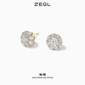 ZEGL时来运转耳钉女轻奢高级感耳环2025新款爆款复古925银针耳饰
