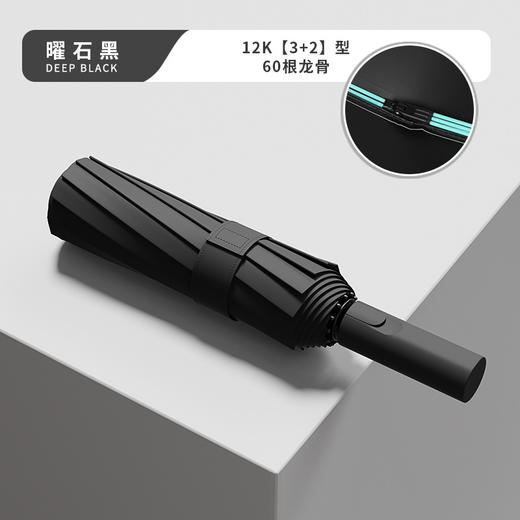 【抗风加固】60骨加固全自动雨伞 双段五龙骨加固晴雨两用大号伞 折叠抗风男防晒紫外线 商品图6