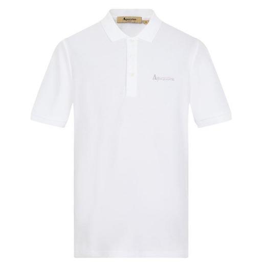 【海信嘉年华】Aquascutum雅格狮丹翻领短T 10白色 商品图0