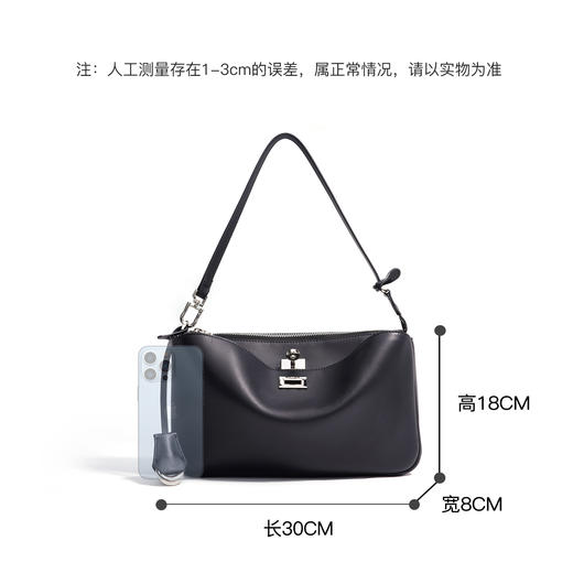 【预售3天】2025新款经典单肩包高级小众设计手提包时尚百搭锁扣女包F9947 商品图3