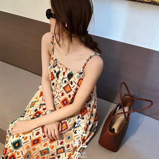 【部分现货】良木礼亚麻吊带连衣裙 商品图5