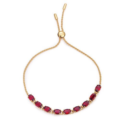 PIARA莫桑比克火石榴石手链镀18K金BK04094 商品图0