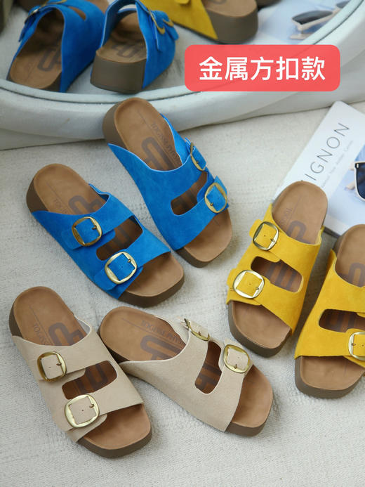 【东吉斯TOGISS吐司面包勃肯凉拖1399 1398】4.5cm增高 上脚轻盈自在 舒适感满分 商品图0