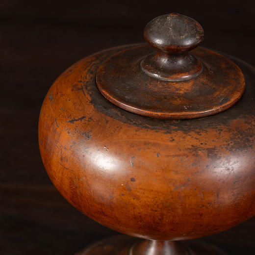 清	黄杨木整挖豆形摆件 商品图4