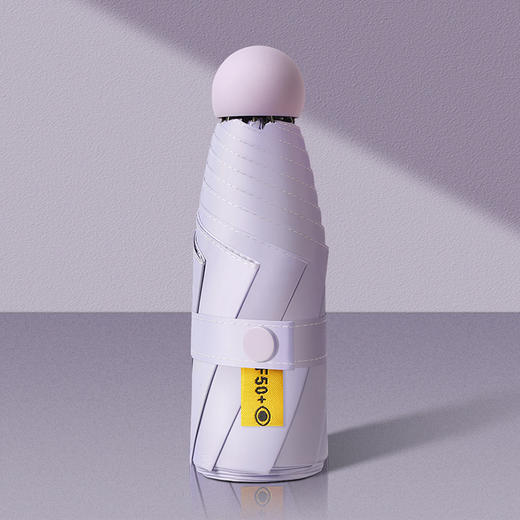 防晒五折伞胶囊伞遮阳伞女士高级感黑胶伞晴雨两用太阳迷你超轻伞 商品图4