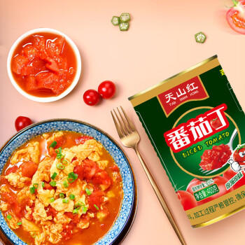 天山红番茄丁 番茄块 预制菜400g*6 /粮油调味 /调味品 /榨菜/酱腌菜 商品图3