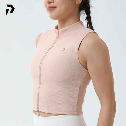 户外系列女士网球骑行修身马甲无袖运动立领背心外穿上衣 商品图0
