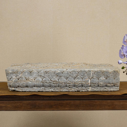 清	石雕方形莲花座 商品图0