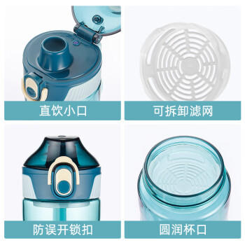 富光塑料杯户外Tritan运动水杯子男女士学生儿童随行杯便携健身大容量 商品图1