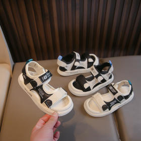 【轻便防滑，潮流百搭】男童凉鞋夏季新款 轻便男童运动凉鞋 防滑软底学生沙滩鞋 百搭潮款-QQ