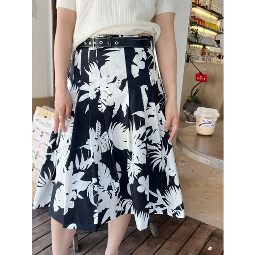 2505111    max 影子花朵印花 半裙（送腰带） 商品图7