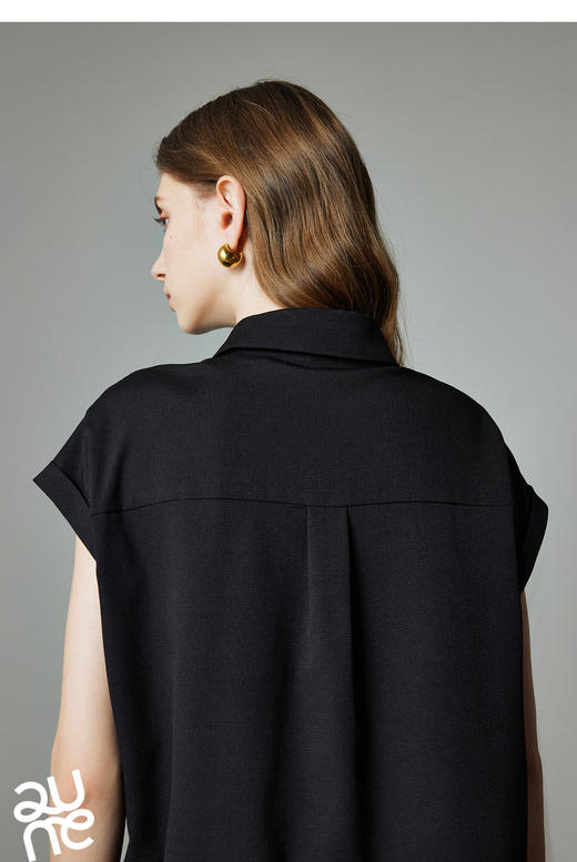 TOYOUTH初语空气感连袖衬衫阔腿短裤女2025夏季新款提花两件套装 商品图1