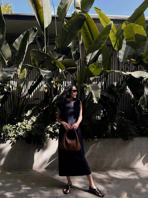 【高品质私服】【TR绉纱中长无袖连衣裙】手感软糯 比羊毛更柔软 细腻亲肤 好穿舒适G0895【无标出货 介意慎拍】CC 商品图8