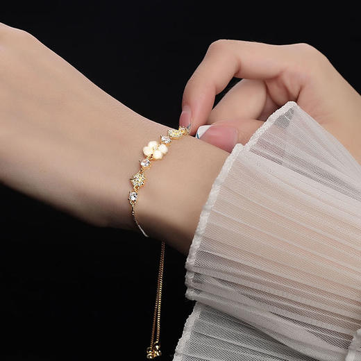 CROCUS简约风系列遇见幸运四叶草手链CRSB0065 商品图1