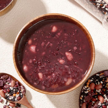 瑞利来紫薯黑米粥300g（黑米圆糯米紫米红扁豆五谷杂粮大米伴侣粥料） /粮油调味 /杂粮 /复合粥米 商品图4