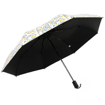 C'mon 防晒太阳伞三折晴雨伞遮阳伞女防紫外线upf50+ 柠檬三折伞 商品图1