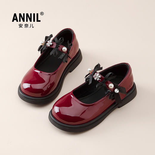 ANNIL/安奈儿女童夏季亮闪闪水晶公主舞蹈皮鞋2025夏款HG5301379 商品图1