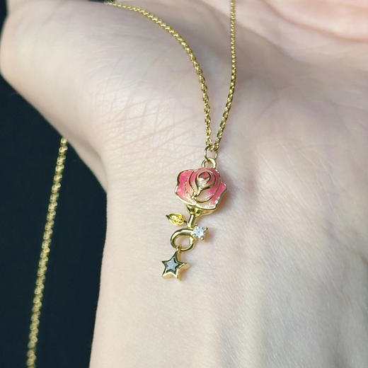 热卖中！！【中国航天科技国际交流中心合作产品】太空造物星辰玫瑰陨石项链 商品图7