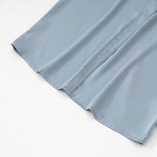 茧墨 法式减龄木耳边缎面无袖衬衫 商品图3