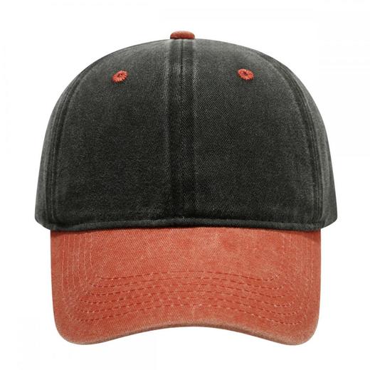 四季通用防晒帽子潮流透气防晒弯帽檐水洗拼接色棒球帽1059 商品图4