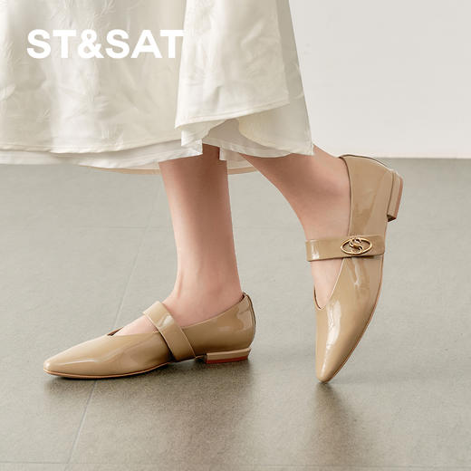 【油蜡牛皮】星期六高级感极简风玛丽珍SSD1111157 商品图4