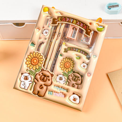 儿童节礼物！【儿童文具套装，卡通设计超萌】儿童文具套装小礼物 卡通文具六件套 开学季学生铅笔套装-QQ 商品图4