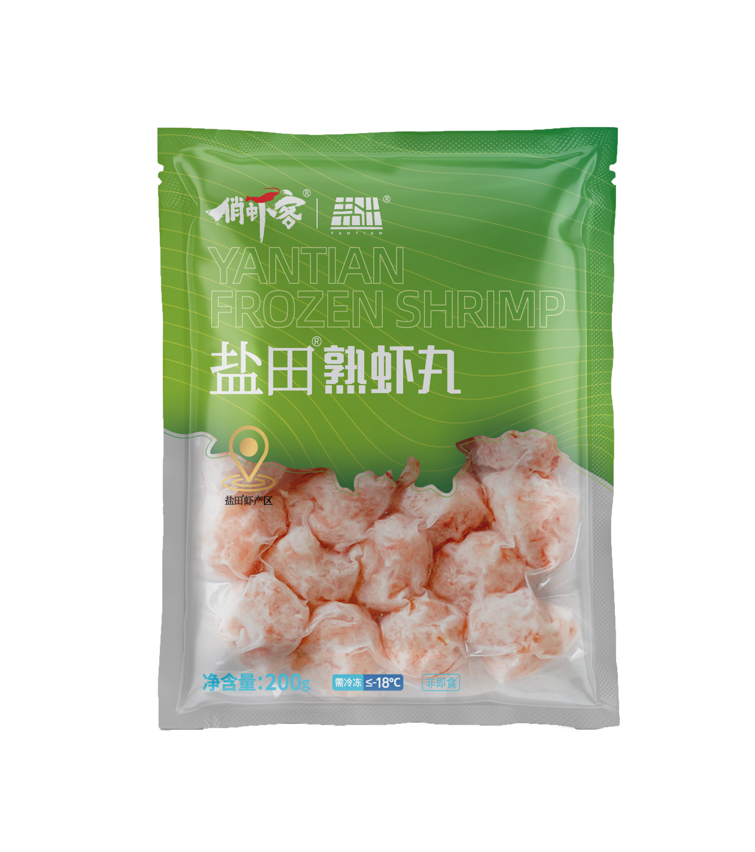 朴愿甄选   有机盐田熟虾丸 200克