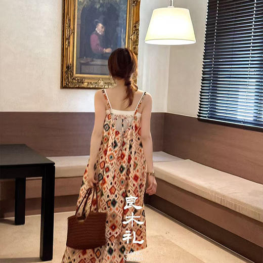 【部分现货】良木礼亚麻吊带连衣裙 商品图2