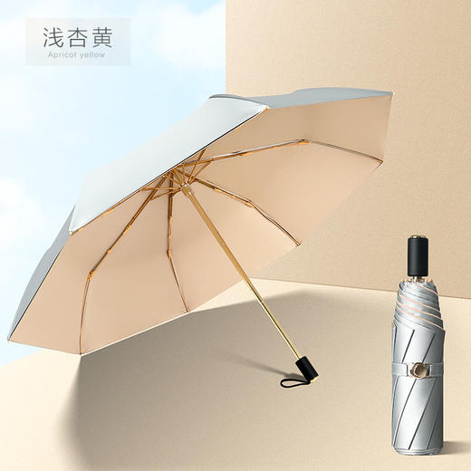 【双层防晒】夏日加厚肽银防晒伞太阳伞 超强防晒防紫外线女晴雨两用黑胶折叠双层遮阳伞 商品图6