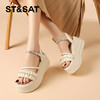 星期六一字扣带水钻松糕沙滩鞋SSD2115EAS 商品缩略图2
