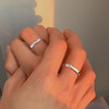 KADER情侣款对戒925银男女一对开口戒指素圈简约小众设计指环 商品缩略图6