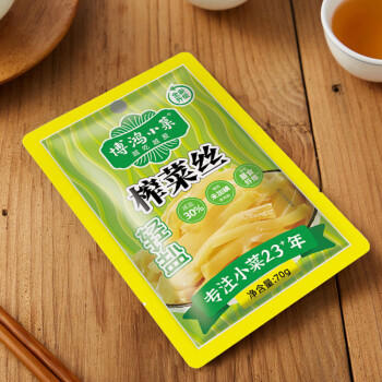 博鸿小菜 榨菜原味榨菜丝70g*5包下饭咸菜榨菜轻盐榨菜丝下饭咸菜脆嫩鲜香 /粮油调味 /调味品 /榨菜/酱腌菜 商品图3