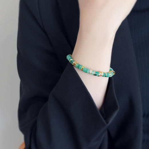 BAOFANDI宝梵迪 2025爆款新中式非洲翠 水晶系列片珠高级感手串BF 商品图4