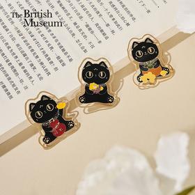 大英博物馆 巴斯特系列 萌猫献瑞金属 书签套装