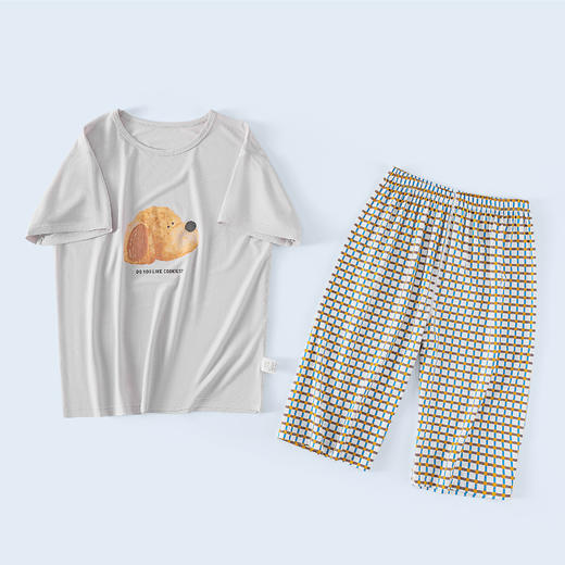 连绵·小狗印花儿童家居套装（男女同款） 商品图2